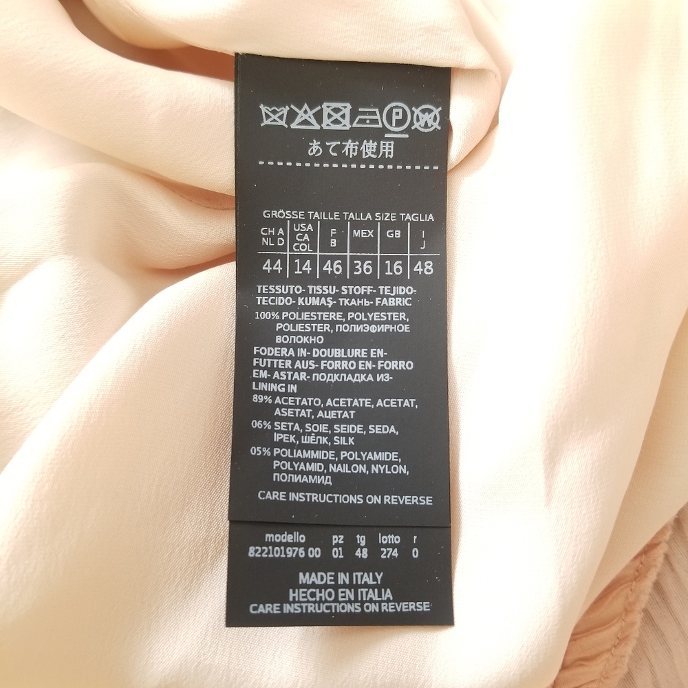 MaxMara Ananas Midi Sheath Dress Size US 14 Blush Pale Pink - Picture 8 of 13